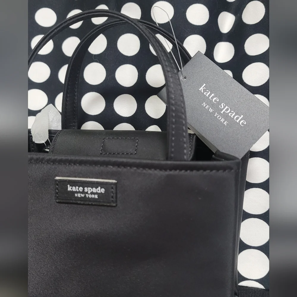 Kate Spade Sam Icon Ksnyl Mini Tote KL193 Blk NWT - Picture 6 of 13